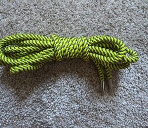 Yellow and Black Men's Shoelaces